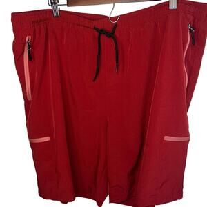 Santiny men’s XXXL performance outdoor camping bungee zip stretchy shorts logo